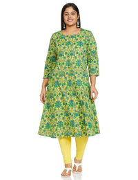 Vaamsi Women's  Cotton Regular Kurta