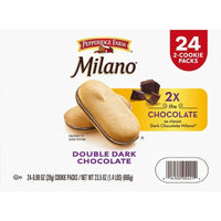 Milano Double Dark Chocolate Cookies, 0.98 Oz., 24 Pk.