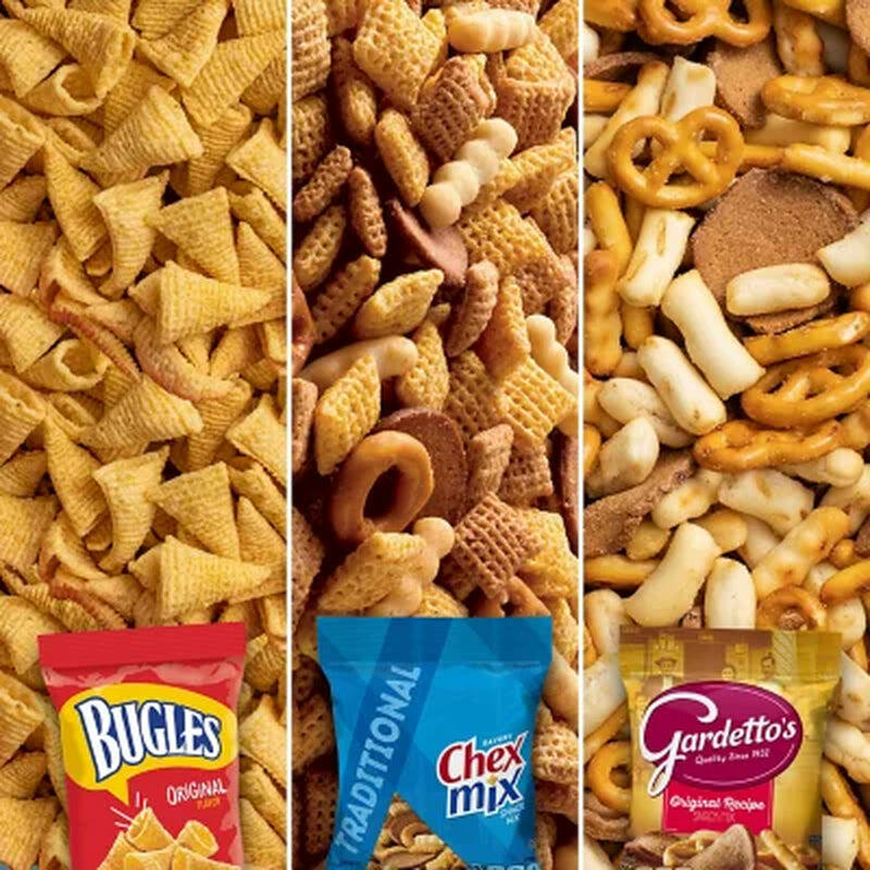 Bugles, Chex Mix & Gardetto Variety Pack Snacks, 40 Pk.