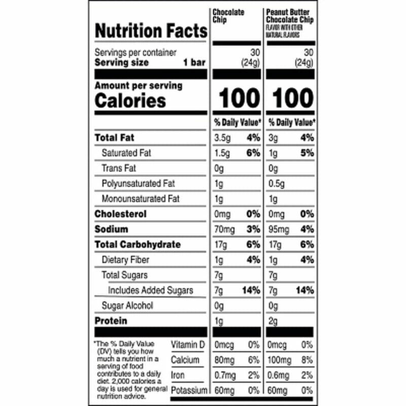 Quaker Chewy Variety Pack, Chocolate Chip and Peanut Butter Chocolate Chip 60 Ct.