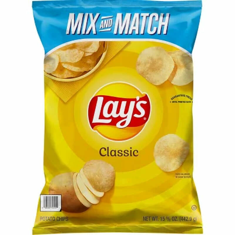 Lay's Classic Potato Chips, 15.625 Oz.