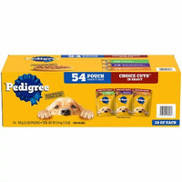 Pedigree Variety Pack, Choice Cuts in Gravy Adult Wet Dog Food, 3.5 Oz., 54 Ct.