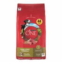 Purina ONE Smartblend Natural Lamb and Rice, Adult Dry Dog Food, 44 Lbs.