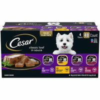 Cesar Variety Pack, Classic Loaf in Sauce Wet Dog Food, 3.5 Oz., 48 Ct.
