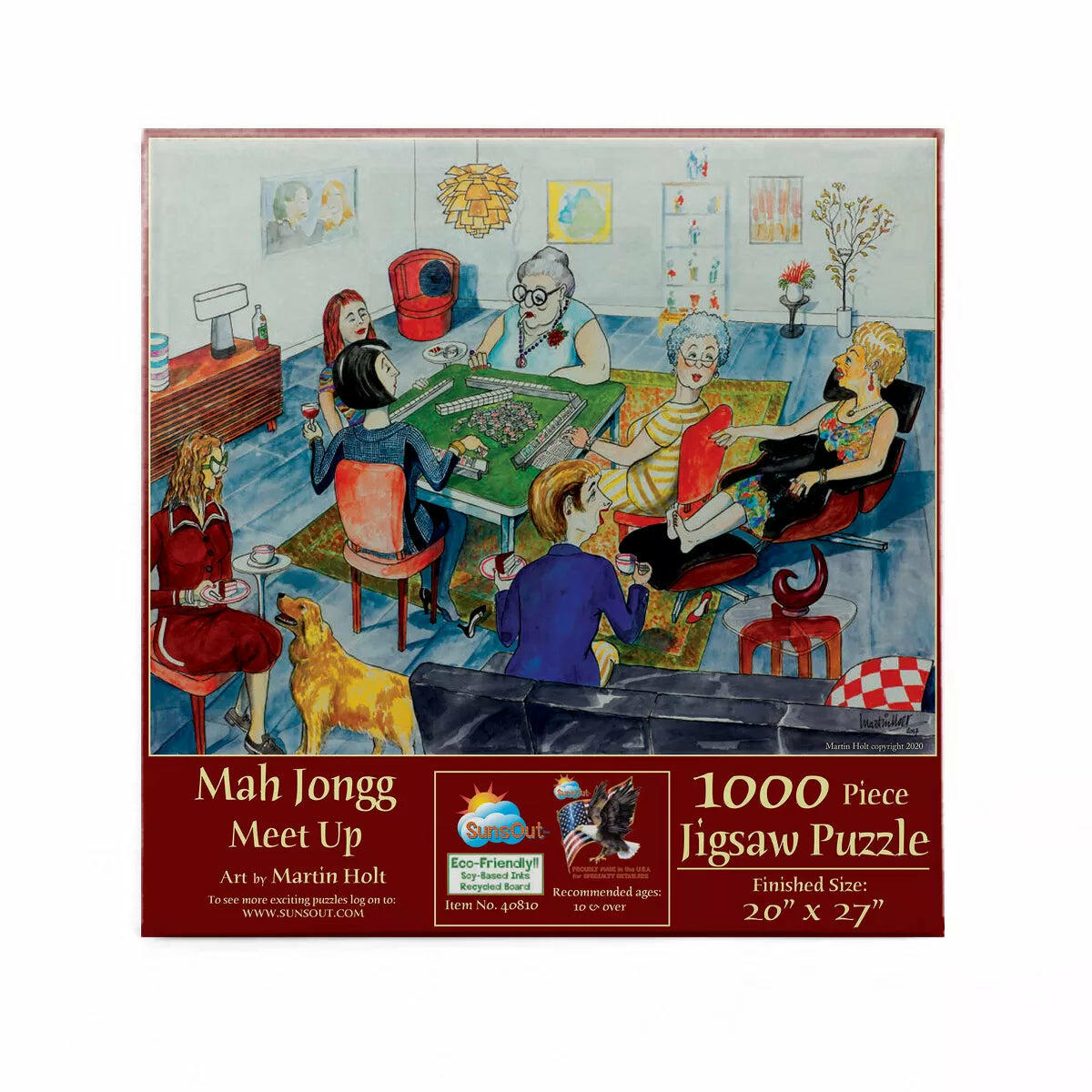 Sunsout Mah Jongg Meet up 1000 Pc Jigsaw Puzzle 40810