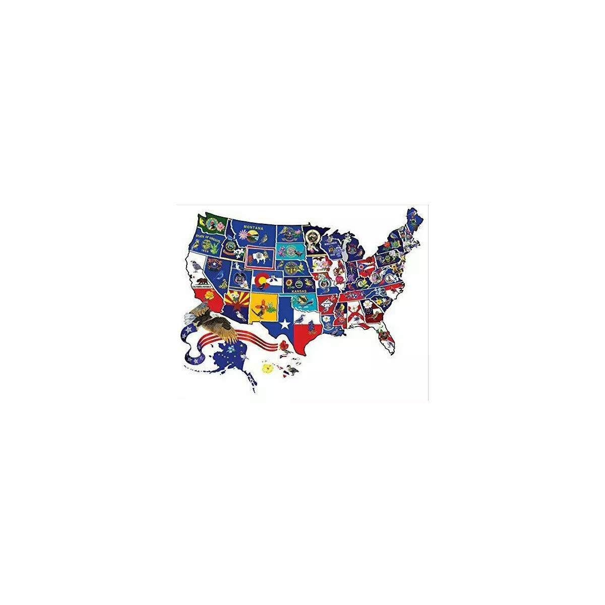Sunsout America the Beautiful 1000 Pc Special Shape Jigsaw Puzzle 95995