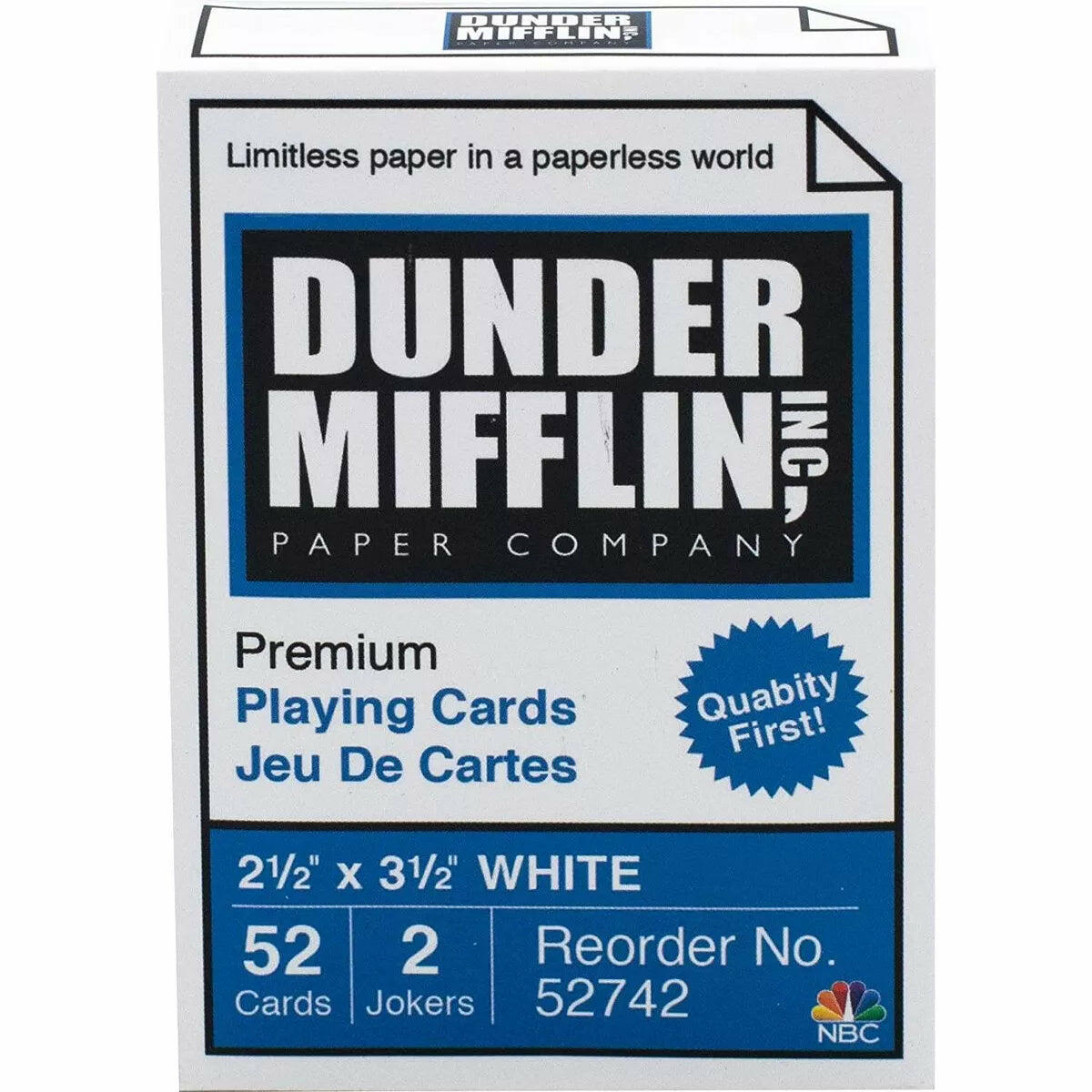 Aquarius Puzzles the Office Dunder Mifflin Playing Cards | 52 Card Deck + 2 Jokers