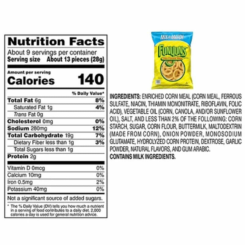 Funyuns Onion Rings Snacks, 8.75 Oz.