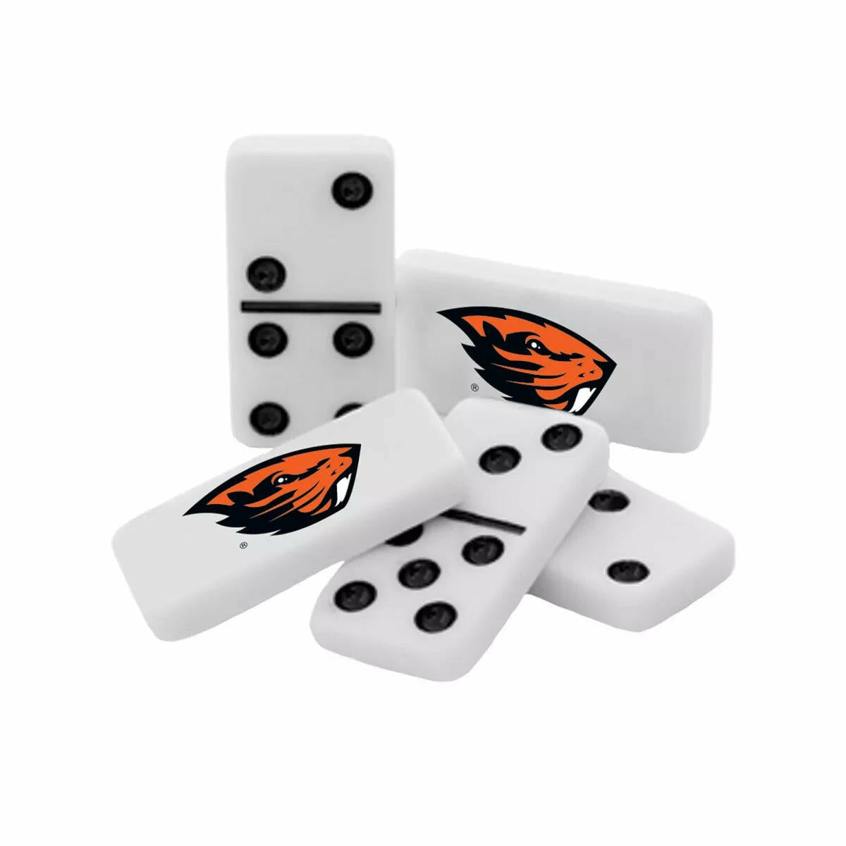 Masterpieces Officially Licensed NCAA Oregon State Beavers 28 Piece Dominoes Game for Adults.