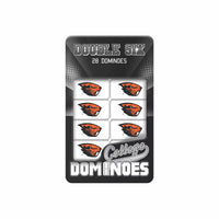 Masterpieces Officially Licensed NCAA Oregon State Beavers 28 Piece Dominoes Game for Adults.