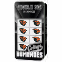 Masterpieces Officially Licensed NCAA Oregon State Beavers 28 Piece Dominoes Game for Adults.