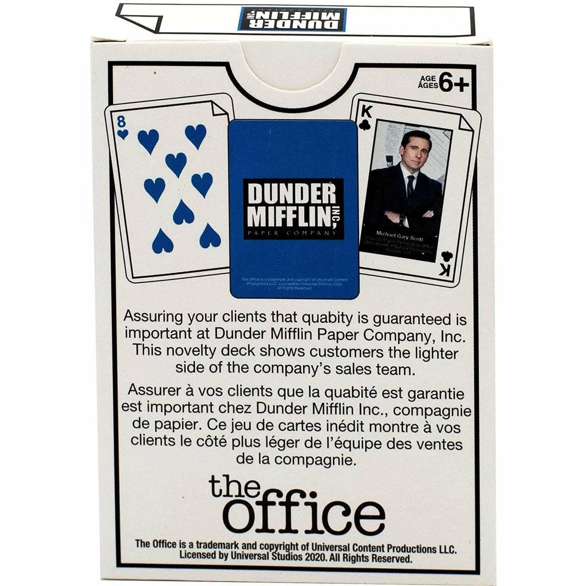 Aquarius Puzzles the Office Dunder Mifflin Playing Cards | 52 Card Deck + 2 Jokers