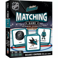 Masterpieces Officially Licensed NHL San Jose Sharks Matching Game for Kids and Families.