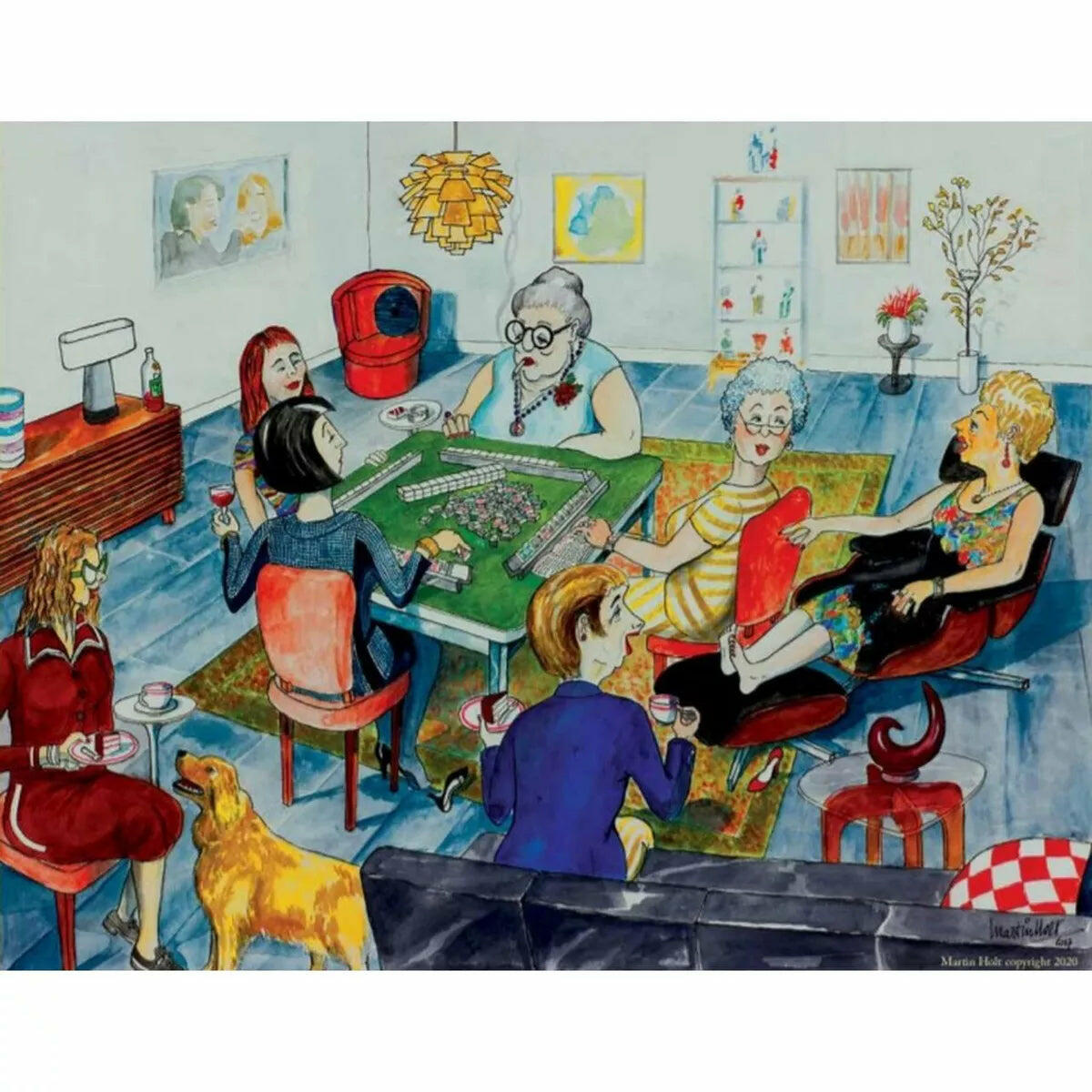 Sunsout Mah Jongg Meet up 1000 Pc Jigsaw Puzzle 40810