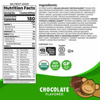 Orgain Kids Organic Grass Fed 8G Protein Nutritional Shake Chocolate, 18 Ct.