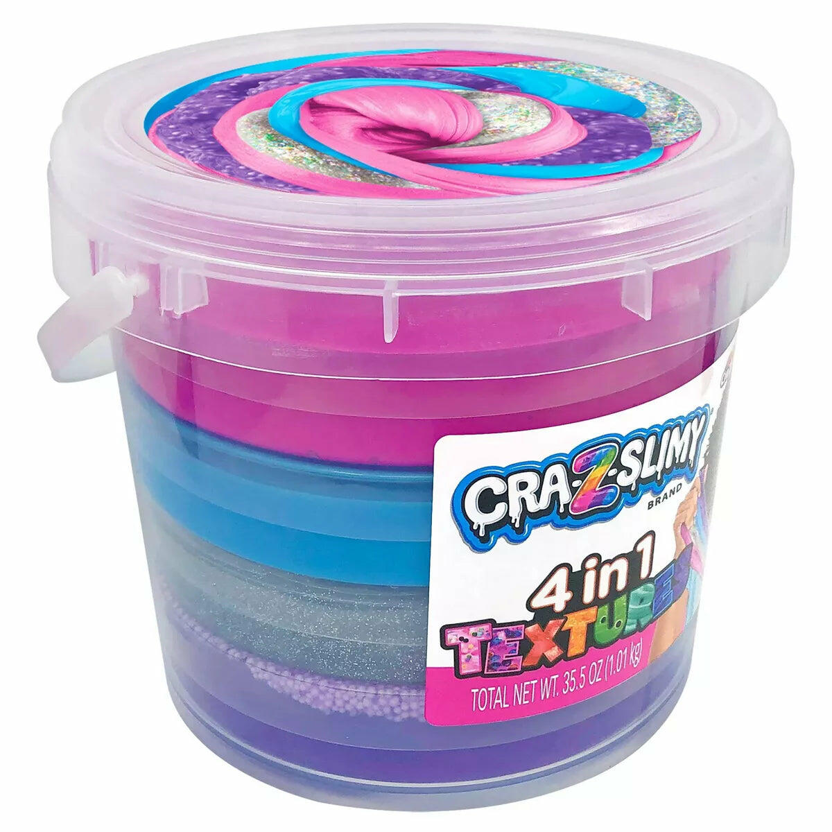 Cra-Z-Slimy 4-In-1 Textures Bucket