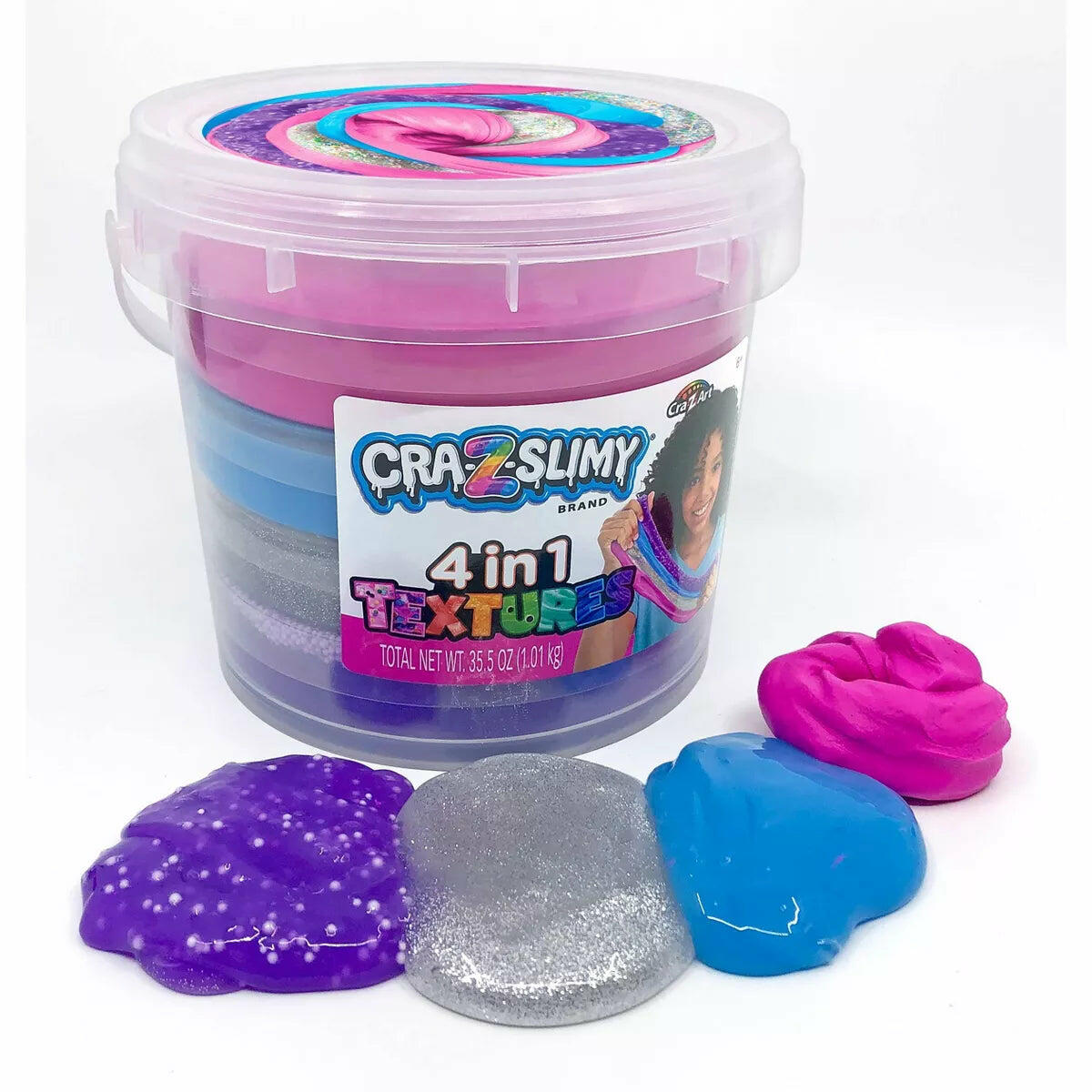 Cra-Z-Slimy 4-In-1 Textures Bucket