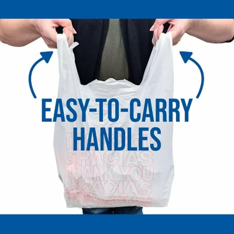 T-Shirt Carry-Out Bags, 11.5" X 6.5" X 22" 1,000 Ct.