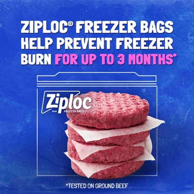 Ziploc Stay Open Design Gallon Freezer Bags, 152 Ct.