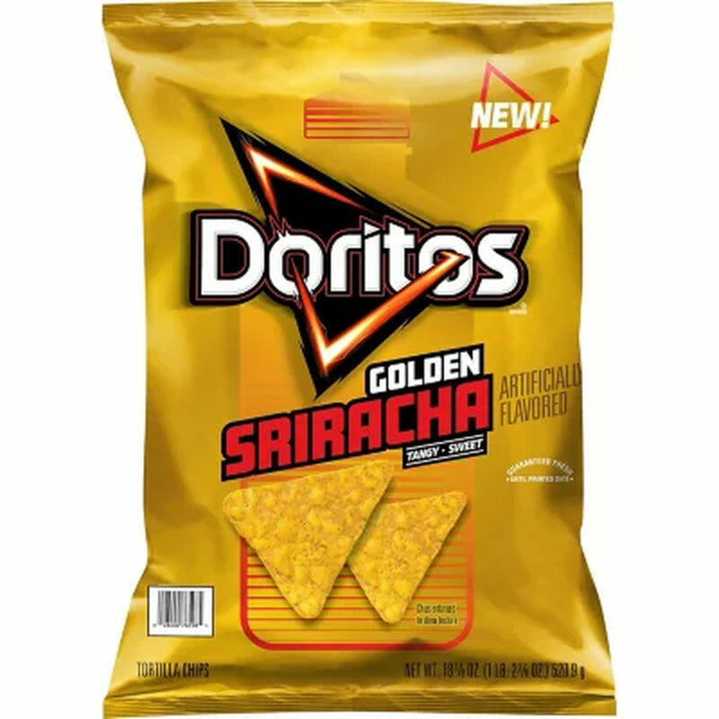 Doritos Golden Sriracha Tortilla Chips, 18.375 Oz.