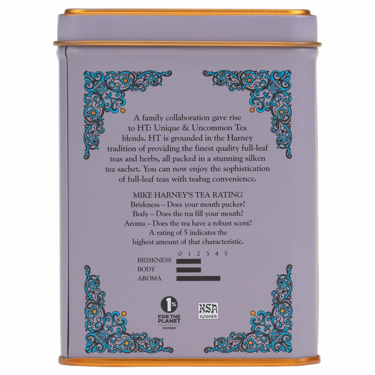 Harney & Sons Caffeinated Tea Tin Sachets, Black Currant, 20 Count