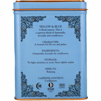 Harney & Sons Master Yellow & Blue Tea Tin - Herbal Blend of Chamomile, Lavender, and Cornflowers - 1.4 Oz, 20 Count