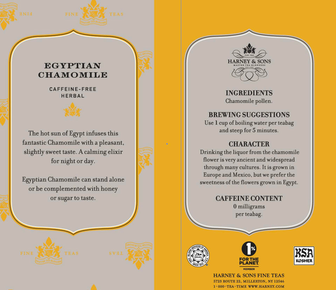 Harney & Sons Variety Pack Premium Tea Bags, 6 Flavors, 20 Tea Bags Each, (Egyptian Chamomile, English Breakfast, Hot Cinnamon Spice, Organic Peppermint, Japanese Sencha, Decaffeinated Ceylon )