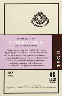 Harney & Sons Dragon Pearl Green Tea Sachets, Jasmine, 1.7 Oz