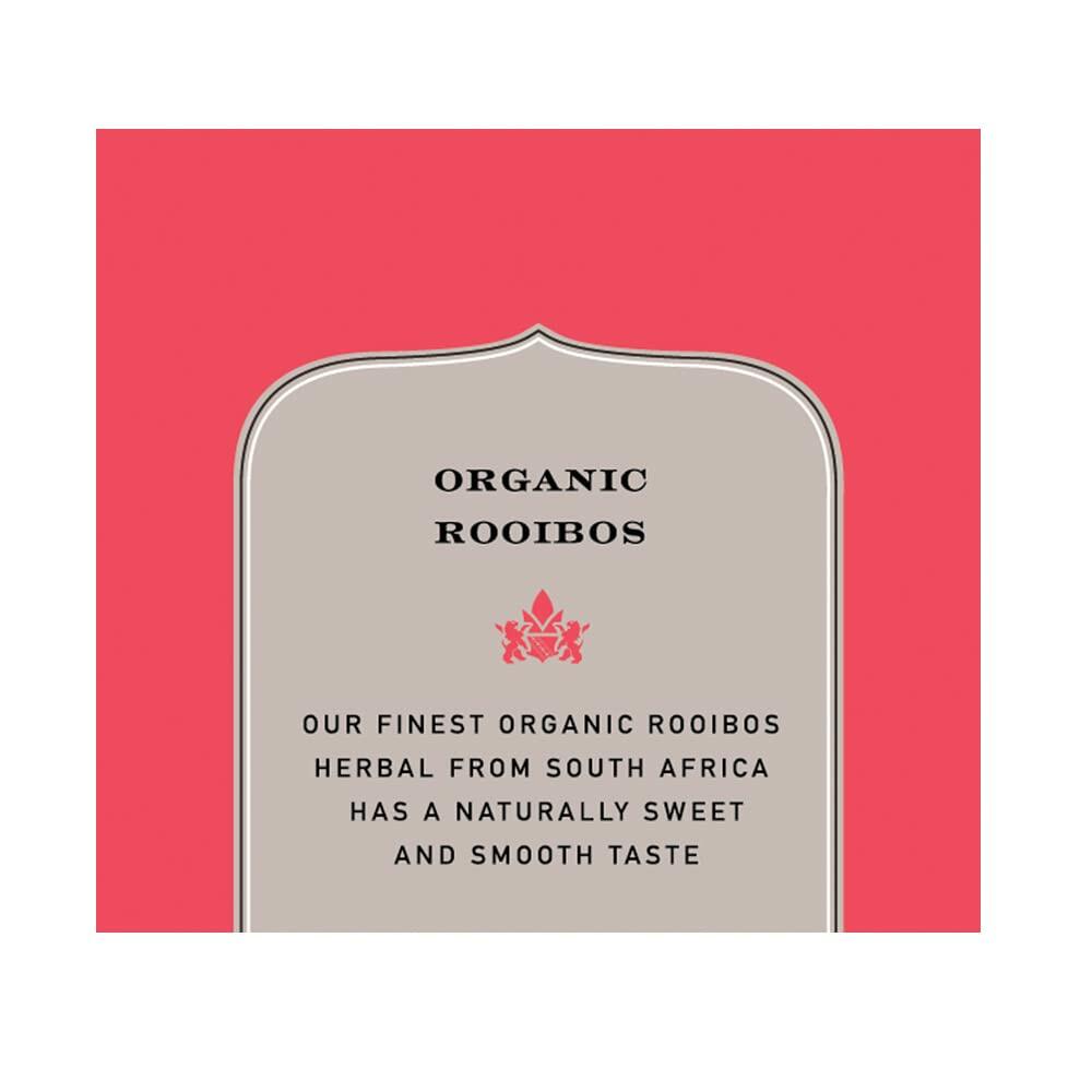 Harney & Sons Premium Tea, Organic Rooibos Herbal Tea, Individually Wrapped Tea Bags, 20/box