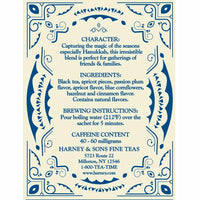 Harney & Sons Celebration, Black Tea w/Apricot, Hazelnut, and Cinnamon Flavor, 30 Count