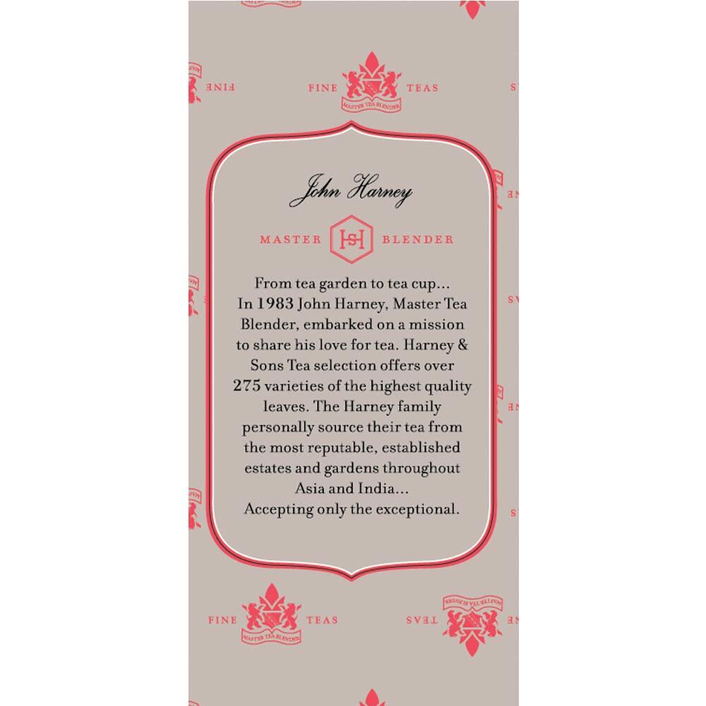 Harney & Sons Premium Tea, Organic Rooibos Herbal Tea, Individually Wrapped Tea Bags, 20/box