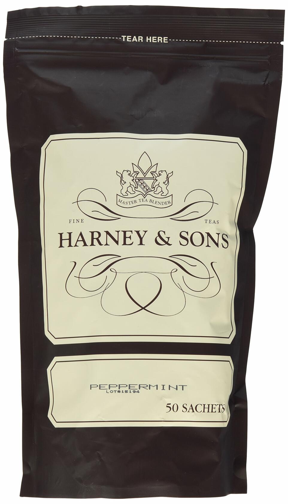 Harney & Sons Bag of Sachets Peppermint, 50 Count