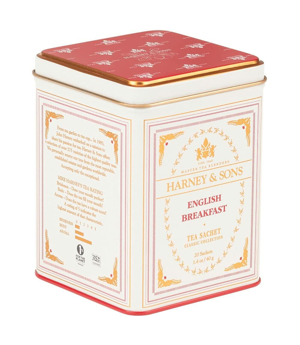 Harney & Sons Black Tea, English Breakfast, 20 Sachets