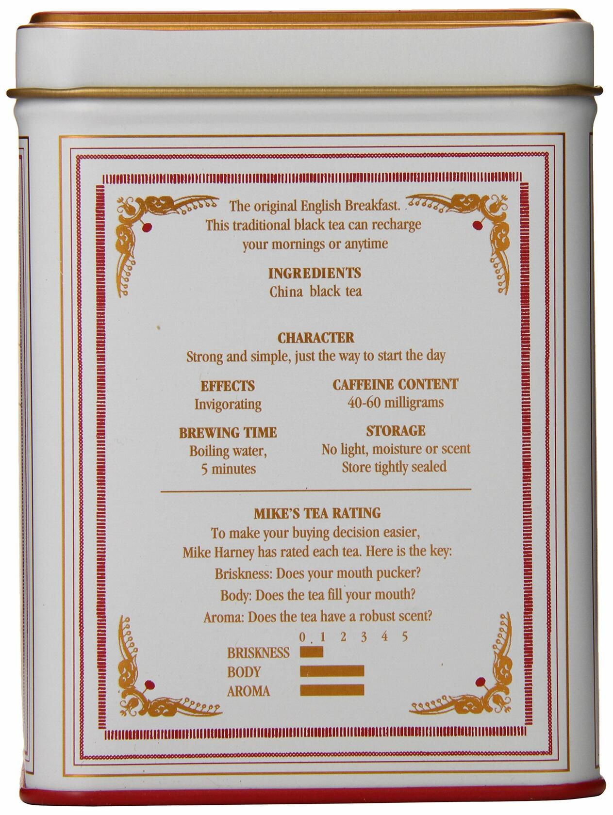 Harney & Sons Black Tea, English Breakfast, 20 Sachets