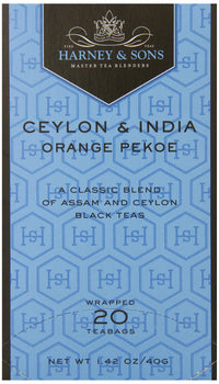 Harney & Sons Black Tea, Orange Pekoe, 20 Tea Bags