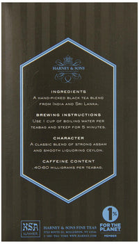 Harney & Sons Black Tea, Orange Pekoe, 20 Tea Bags
