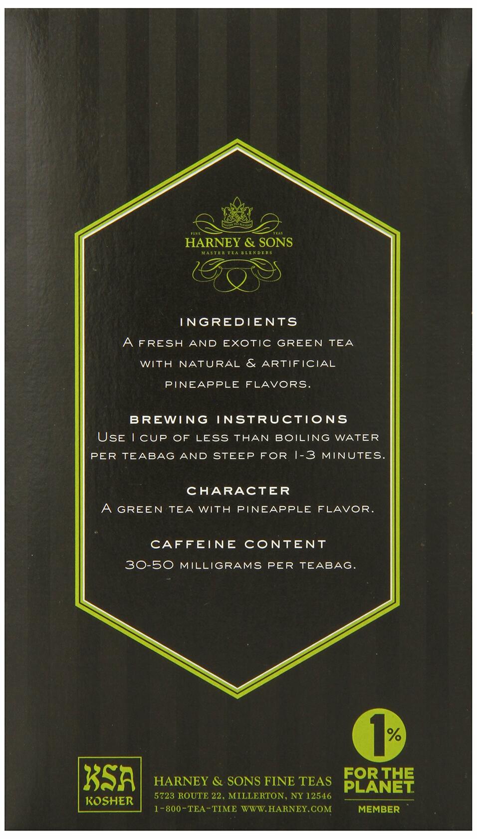 Harney & Sons Tropical Green Tea, 20 Tea Bags