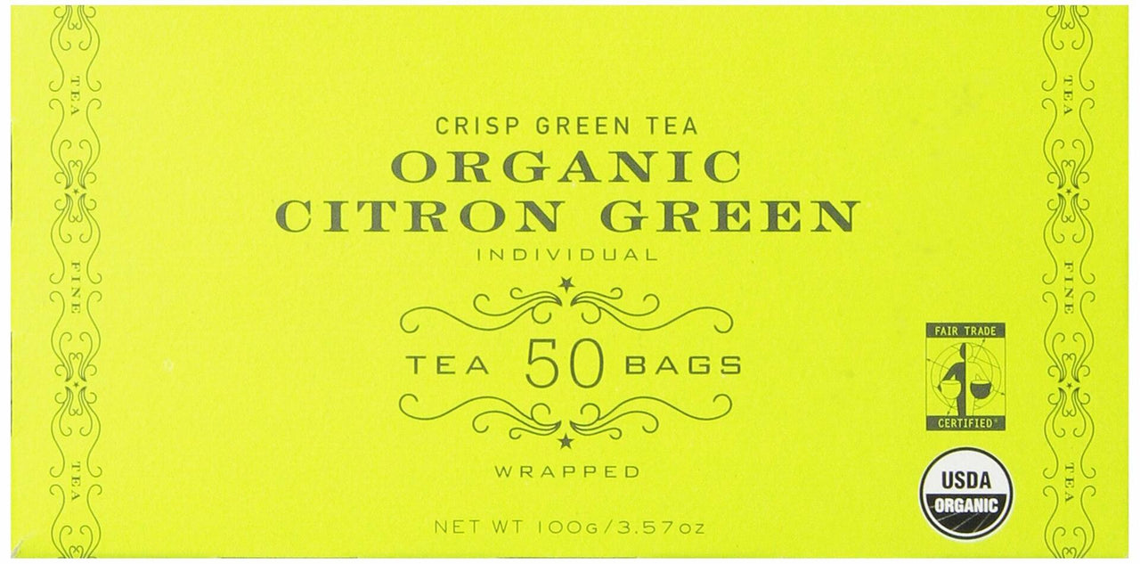 Harney & Sons Green Tea, Organic Citron, 50 Tea Bags