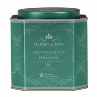 Harney & Sons Peppermint Herbal Tea in Sachets, Caffeine-Free Herbal, 30 Sachets