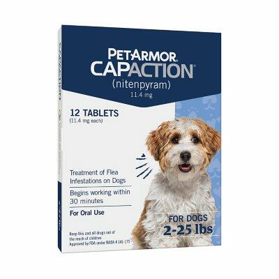 Petarmor Capaction Flea Tabs for Dogs, Choose Size