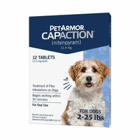 Petarmor Capaction Flea Tabs for Dogs, Choose Size