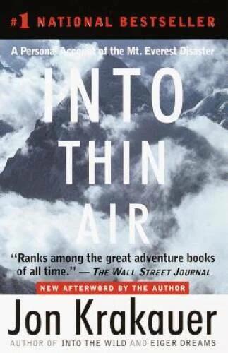 Into Thin Air: A Personal Account of the Mt. Everest Disaster - VERY GOOD