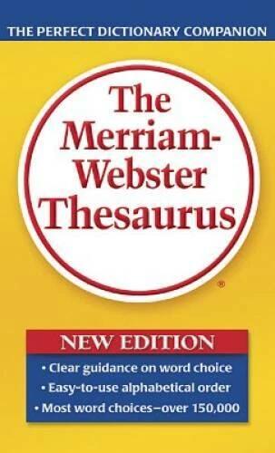 The Merriam-Webster Thesaurus - Mass Market Paperback - VERY GOOD
