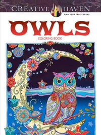 Creative Haven Owls Coloring Book (Adult Coloring) - Paperback - GOOD