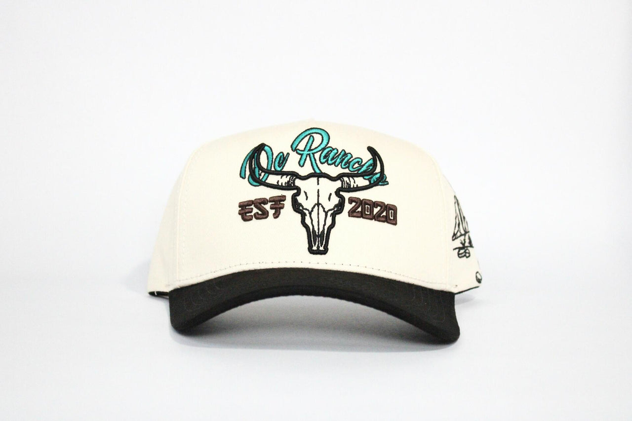 De Rancho Dessert Skull A-frame Hat (CREAM/BLACK)