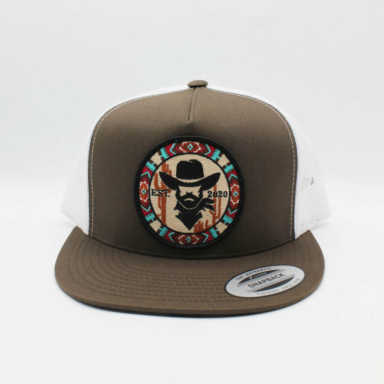 De Rancho Round Patch (BROWN/WHITE) Hat