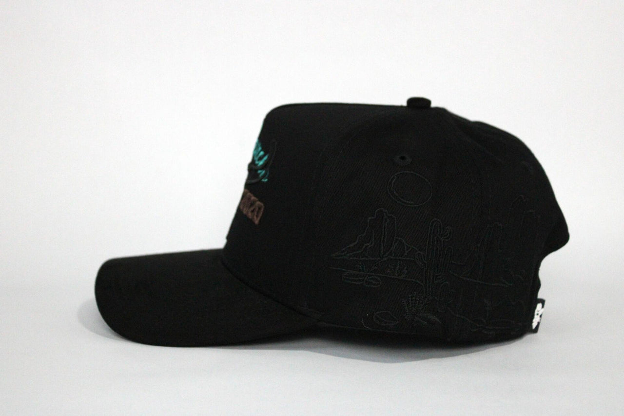 De Rancho Dessert Skull A-frame Hat (BLACK)