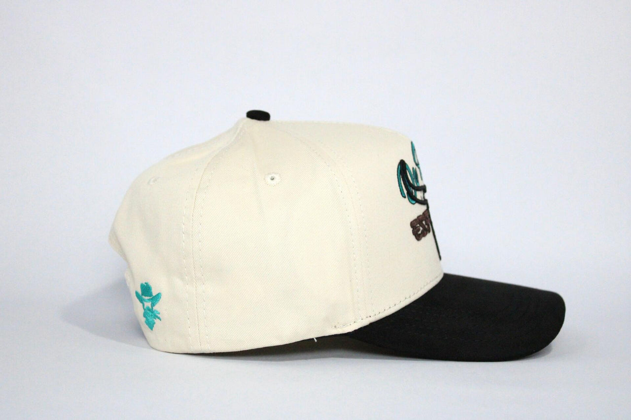 De Rancho Dessert Skull A-frame Hat (CREAM/BLACK)