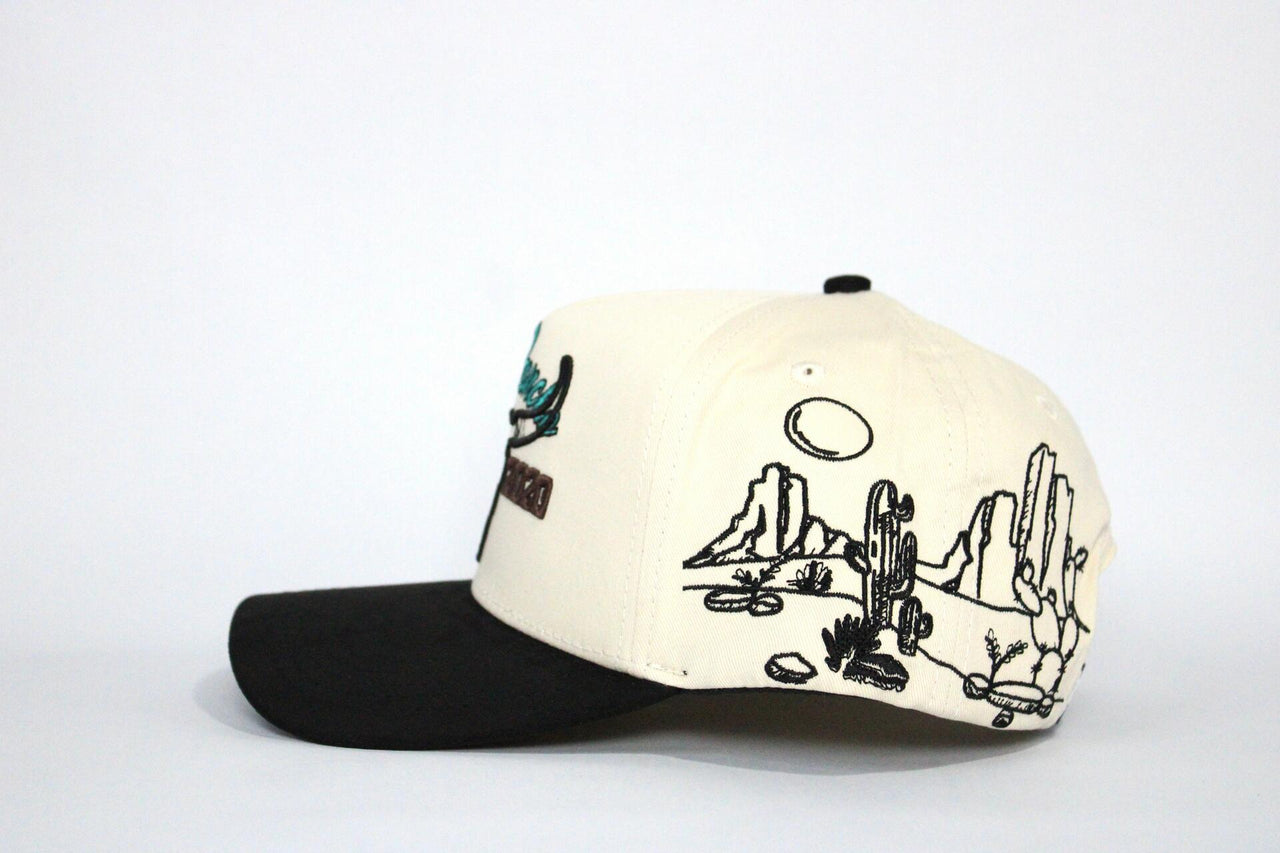 De Rancho Dessert Skull A-frame Hat (CREAM/BLACK)
