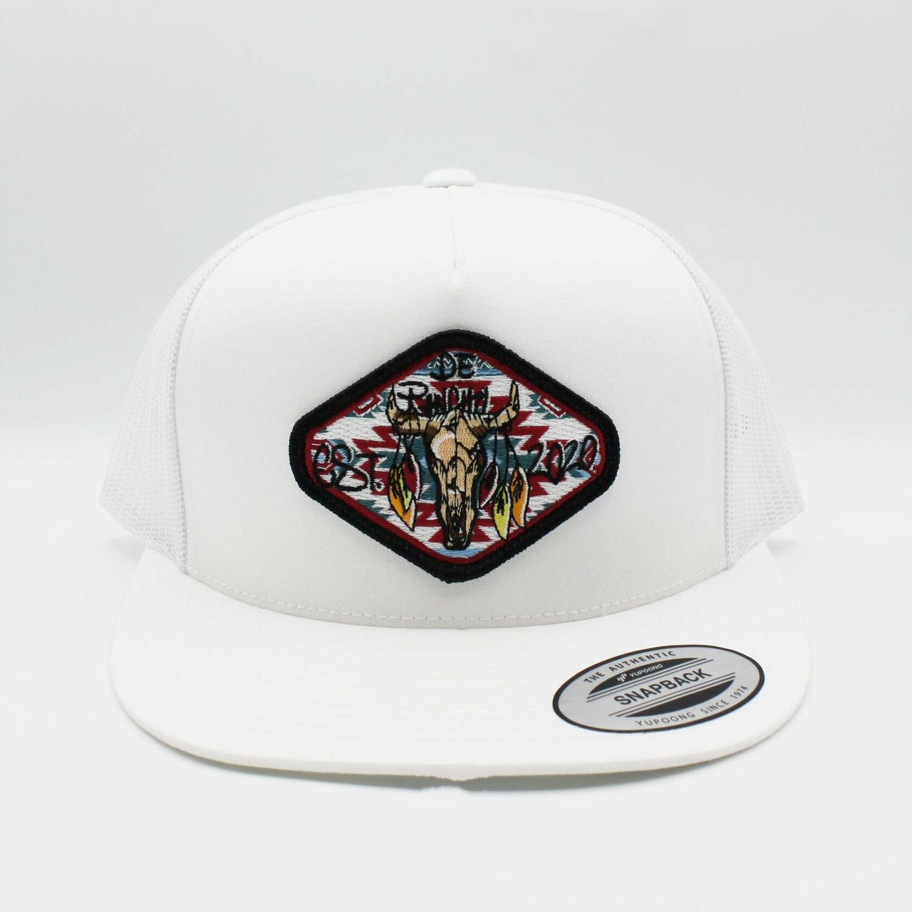 De Rancho Bull Aztec White Hat